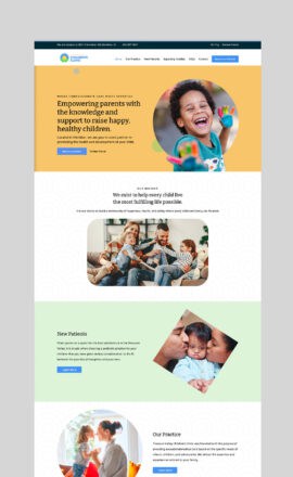 Pediatric clinic website