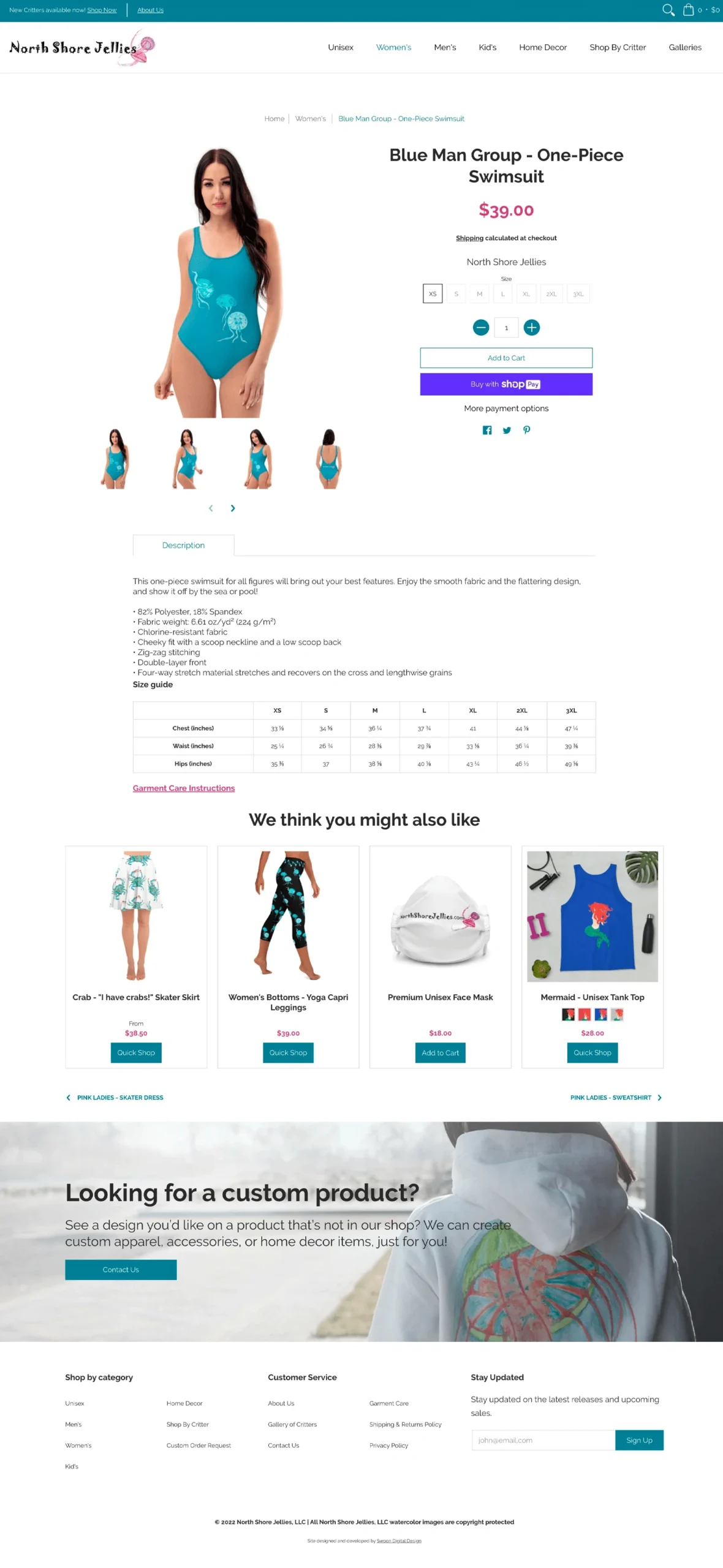 North Shore Jellies product page